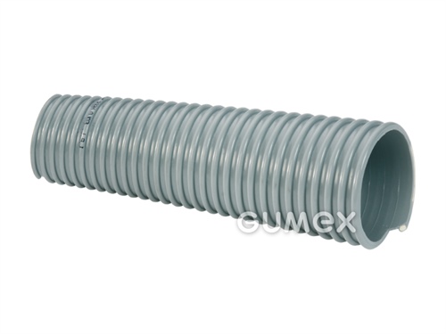 Vzduchotechnická hadice pro lehčí abraziva EOLO, 50/57,8mm, -0,3bar, PVC, PVC spirála, -10°C/+50°C, šedá